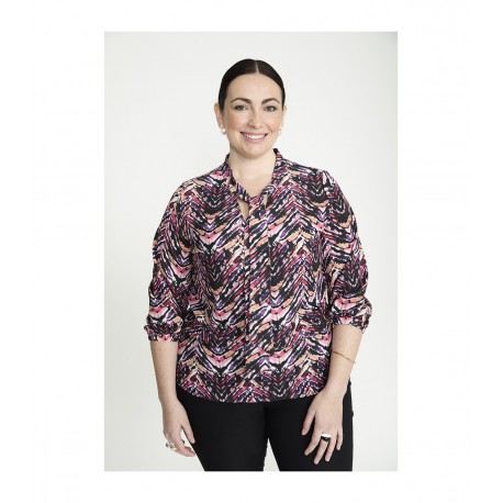 BLUSA CUELLO LAZADA MARIPOSA SPG-JENUAN TALLAS GRANDES