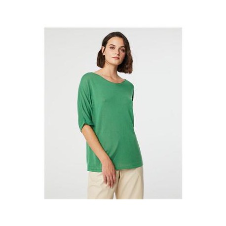 Jersey de punto fino de mujer con escote barco PAZ TORRAS