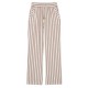 Pantalón recto de mujer con estampado de rayas y cintura elástica PAZ TORRAS