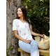 Jersey de mujer Juper con estampado de flores