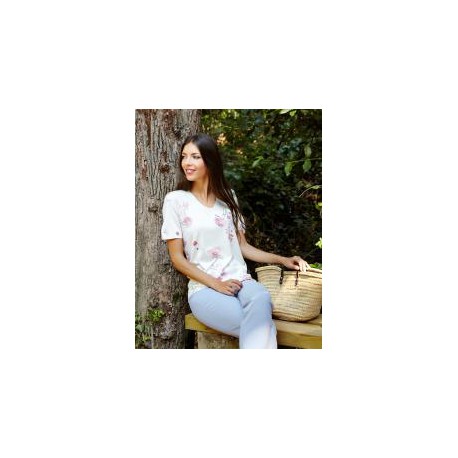 Jersey de mujer Juper con estampado de flores