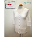 CAMISETA CON BORDADOS  MUJER LILI DUDU +colores