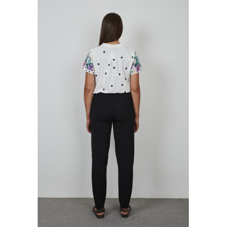 PANTALON FLUIDO GOMA CINTURA MUJER +COLORES GALMALLA