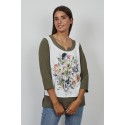BLUSA FLORES MUJER GALMALLA