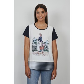 BLUSA ESTAMPADA MUJER GALMALLA +colores