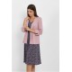 Chaqueta crepe larga verde petroleo mujer Boguar