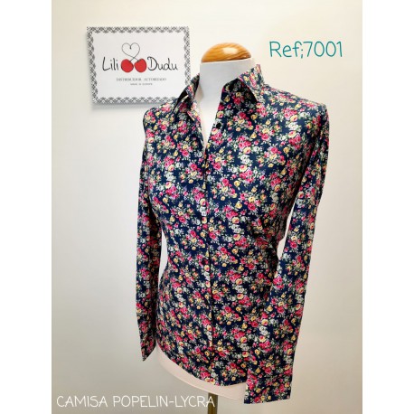 CAMISA FLORES MUJER  LILI DUDU 