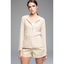 CHAQUETA BOBA TRENZAS BEIGE MUJER TACHY ZUCCA