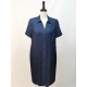 VESTIDO CAMISERO AZUL MARINO MUJER ESTEFANIA RODRIGUEZ