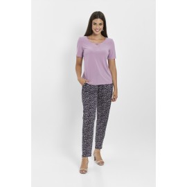 Pantalón estampado de mujer Boguar con cinturilla elástica