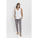 BLUSA DE TIRANTES EN TEJIDO LISO GRABADO MUJER BOGUAR +COLORES