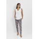 BLUSA DE TIRANTES EN TEJIDO LISO GRABADO MUJER BOGUAR +COLORES