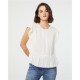 Blusa de mujer sin mangas y con detalle de volantes mujer Paz Torras