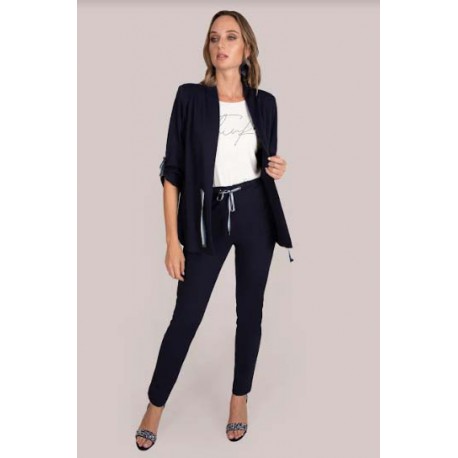 CHAQUETA CASUAL CON CAPUCHA MUJER CHEMA BLANCO
