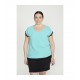 BLUSA PUNTILLA LISA TURQUESA SPG-JENUAN