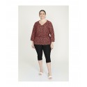  BLUSA TAPETA PRINT FUEGO MUJER SPG-JENUAN TALLAS ESPECIALES