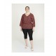  BLUSA TAPETA PRINT FUEGO MUJER SPG-JENUAN TALLAS ESPECIALES