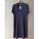 VESTIDO CAMISERO AZUL MARINO ZERO MUJER