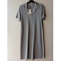 VESTIDO CAMISERO GRIS ZERO MUJER
