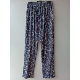 PANTALON AZUL MARINO DE LUNARES MUJER ROBERTO BASSI WOMAN