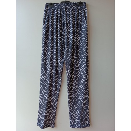 PANTALON AZUL MARINO DE LUNARES MUJER ROBERTO BASSI WOMAN