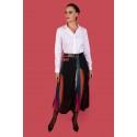 Camisa blanca de mujer lisa de manga larga chema blanco