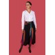 Camisa blanca de mujer lisa de manga larga chema blanco