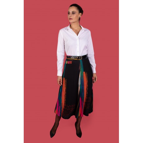 Camisa blanca de mujer lisa de manga larga chema blanco
