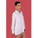 Camisa blanca de mujer lisa de manga larga chema blanco