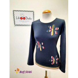 CAMISETA FLOR MUJER LILI DUDU +COLORES