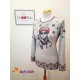CAMISETA PUNTO GRIS CON CARA LILI DUDU