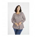 CAMISETA EVASÉ GEOMETRICA MUJER SPG-JENUAN TALLAS GRANDES