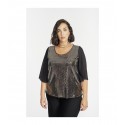 BLUSA COMBINADA PAILLETTE MUJER SPG JENUAN TALLAS GRANDES