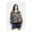 JERSEY COMBINADO ESTAMPADO mujer spg-jenuan tallas grandes