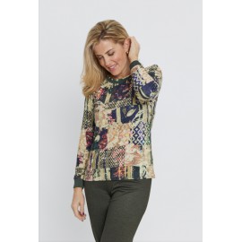 SUETER LANOSO CON CANALE VERDE MUJER BOGUAR