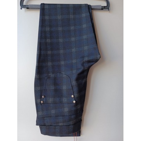 PANTALON PITILLO CUADROS MUJER ROBERTO BASSI