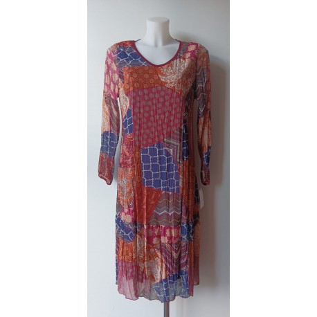 VESTIDO LARGO ESTAMPADO MUJER ROSSAN
