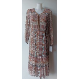 VESTIDO LARGO ESTAMPADO MUJER ROSSAN