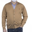 CARDIGAN BASICA DE BOTONES, CAMEL