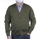 CARDIGAN BASICA DE BOTONES, VERDE
