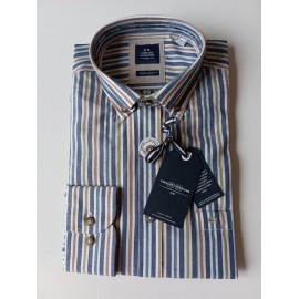 CAMISA RAYAS TERGAL CARLOS CORDOBA HOMBRE