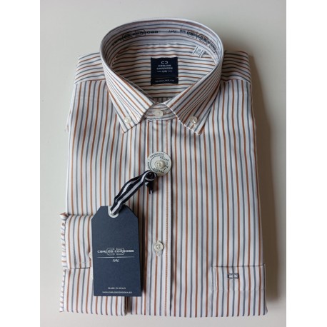 CAMISA RAYAS TERGAL CARLOS CORDOBA HOMBRE