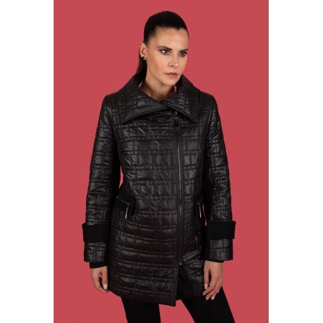 Parka casual guateada mujer chema blanco +colores