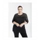 CAMISETA BLONDA NEGRA MUJER SPG-JENUAN TALLAS GRANDES