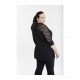 CAMISETA BLONDA NEGRA MUJER SPG-JENUAN TALLAS GRANDES