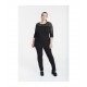 CAMISETA BLONDA NEGRA MUJER SPG-JENUAN TALLAS GRANDES
