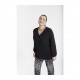 BLUSA LISA NEGRA TAPETA MUJER SPPG-JENUAN