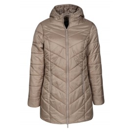 PARKA DE SEÑORA CON CAPUCHA Y BOLSILLOS CON CREMALLERA