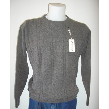 JERSEY CUELLO REDONDO DE CANALE, GRIS
